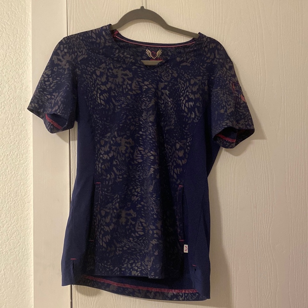 smitten scrub top